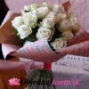 Kytica bielych ruží na narodeniny MIS