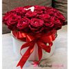 flower box červené ruže