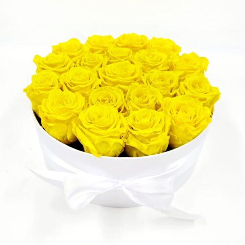 Žlté stabilizované ruže