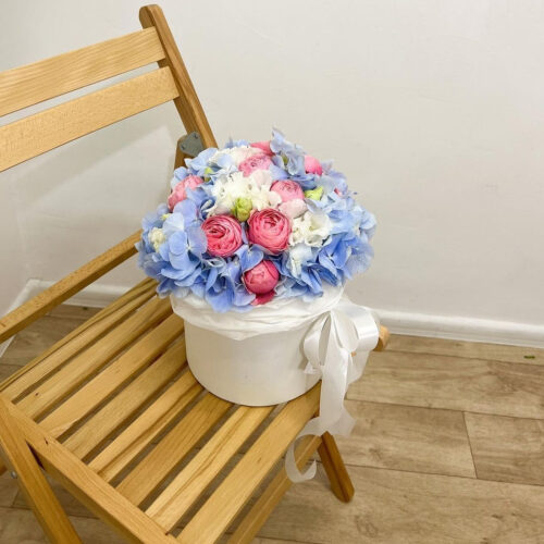 flower box hortenzia
