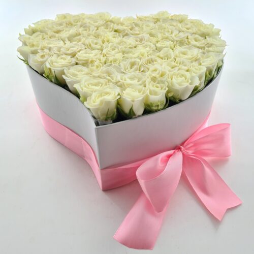 Flower box z bielych ruží Wit – Obrázok 2