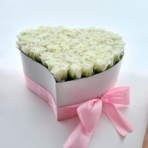 Flower box z bielych ruží Wit – Obrázok 4