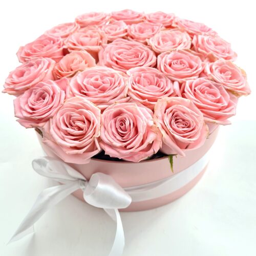 Flower box z ružových ruží Pin – Obrázok 2