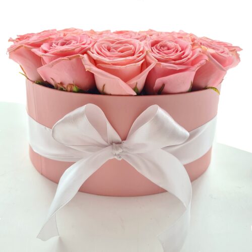 Flower box z ružových ruží Pin – Obrázok 3