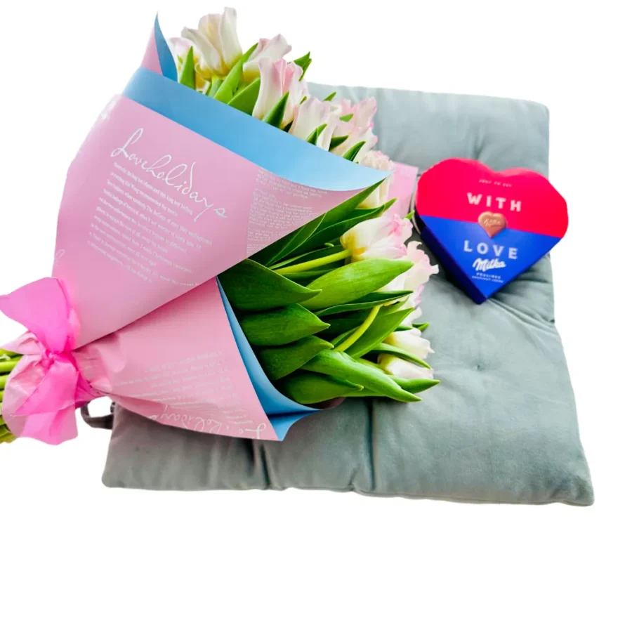 Slabo ružové tulipány Talia - Image 2
