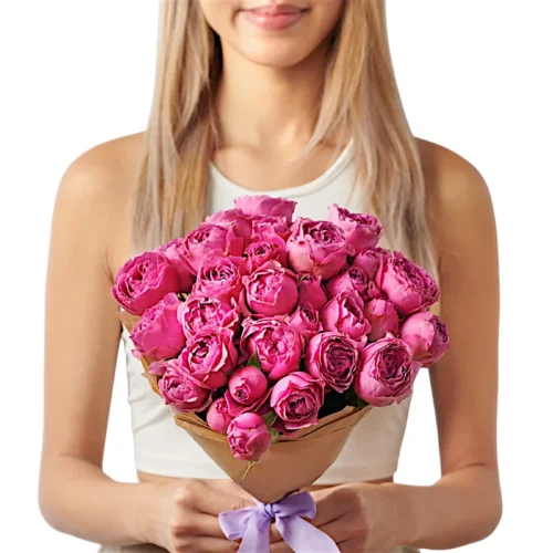 Kytica 5 Peony Pink Roses